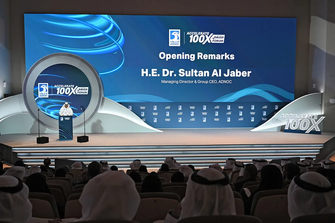 adnoc-accelerate-100x-opening-remarks-led-stage-abu-dhabi-2022