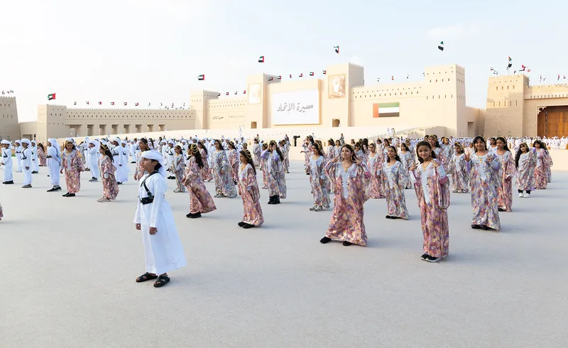 al-wathba-tribal-parade-children-traditional-dance-2023