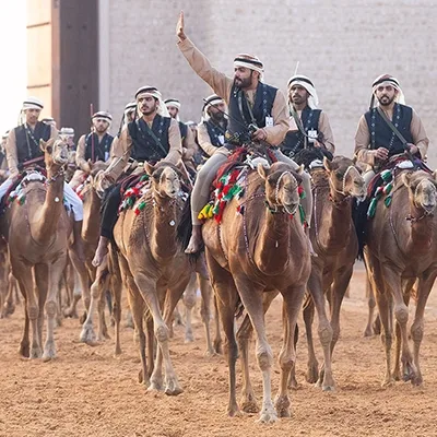 camel-riders-national-day-parade-celebration-uae
