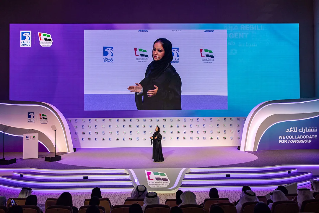 emirati-womens-day-keynote-stage-high-stakes-conference-production