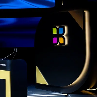 corporate-stage-podium-led-logo-microsoft-style-dubai-uae-audio-visual.webp