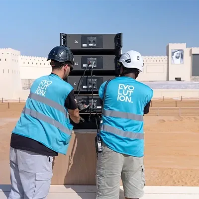 evolution-crew-line-array-speaker-setup-desert-uae
