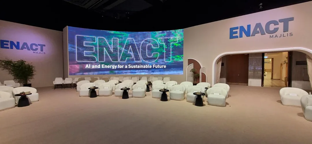 evolution-technical-adnoc-enact-majlis-branded-entrance-led-stage