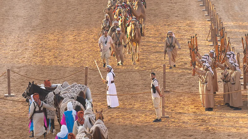 al-wathba-tribal-parade-camels-horses-riflemen-2024