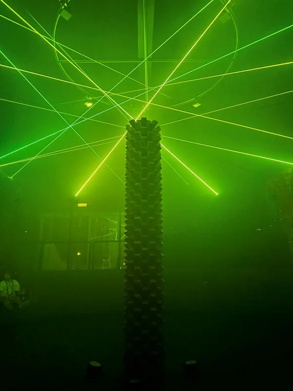 khalid-shafar-structure-green-laser-tower-display-2024