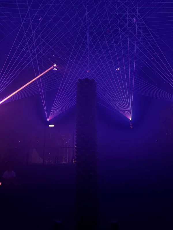 khalid-shafar-structure-purple-laser-net-ceiling-2024