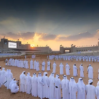 national-day-parade-crowd-sunset-fort-uae