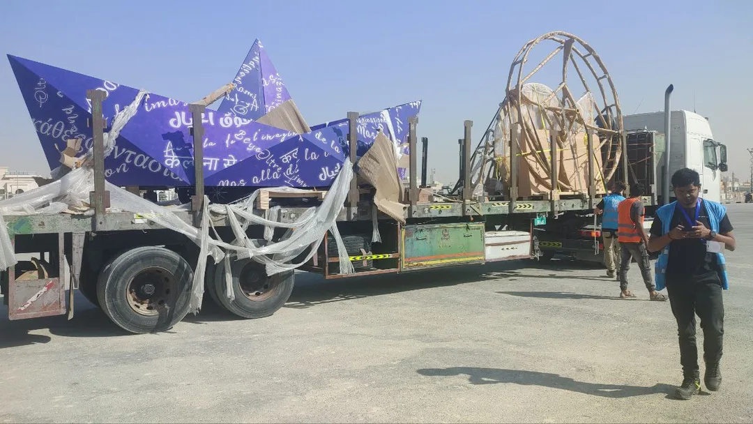 riyadh-season-opening-paper-boat-transport-truck-2022