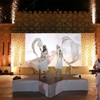 traditional-dance-stage-fort-fireworks-activation-uae
