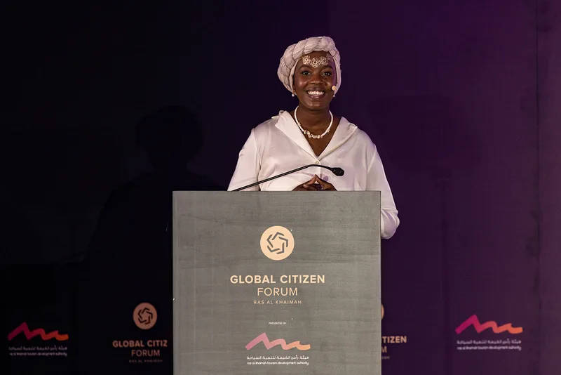 global-citizen-forum-speaker-podium-ras-al-khaimah-2021